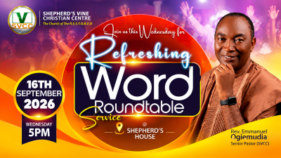 SVCC- REFRESHING WORD ROUNDTABLE -16TH SEPTEMBER 2026
