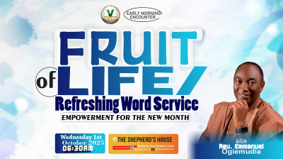 SVCC- FRUIT OF LIFE- REFRESHING WORD SERVICE- 1ST OCT. 2025