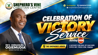 SVCC- CELEBRATION OF VICTORY SERVICE - 20TH SEPTEMBER 2026